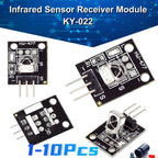KY-022 IR Infrared Sensor Receiver Module 2.7-5.5V IR Remote Control Receiver Module 3Pin TL1838 VS1838B 1838 for Arduino DIY