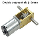 1pc Self Locking Worm Gear 1218-N20 Miniature DC Reduction Gear Motor 12V Low-speed Single Shaft Dual Shaft Motor
