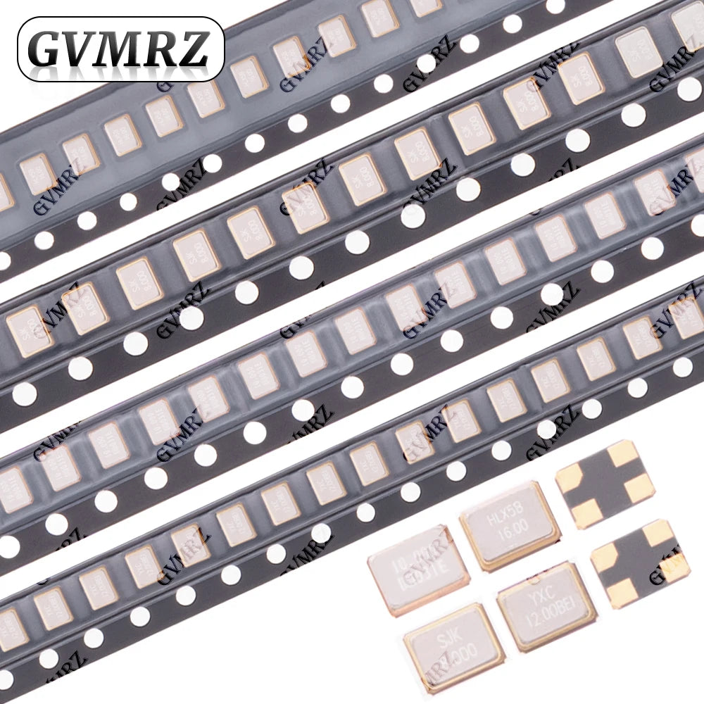 10PCS 32Mhz 40Mhz 48Mhz SMD 4P 3225 Passive crystal oscillator  8Mhz  16Mhz 20Mhz 24Mhz 25Mhz 26Mhz 27Mhz 30Mhz