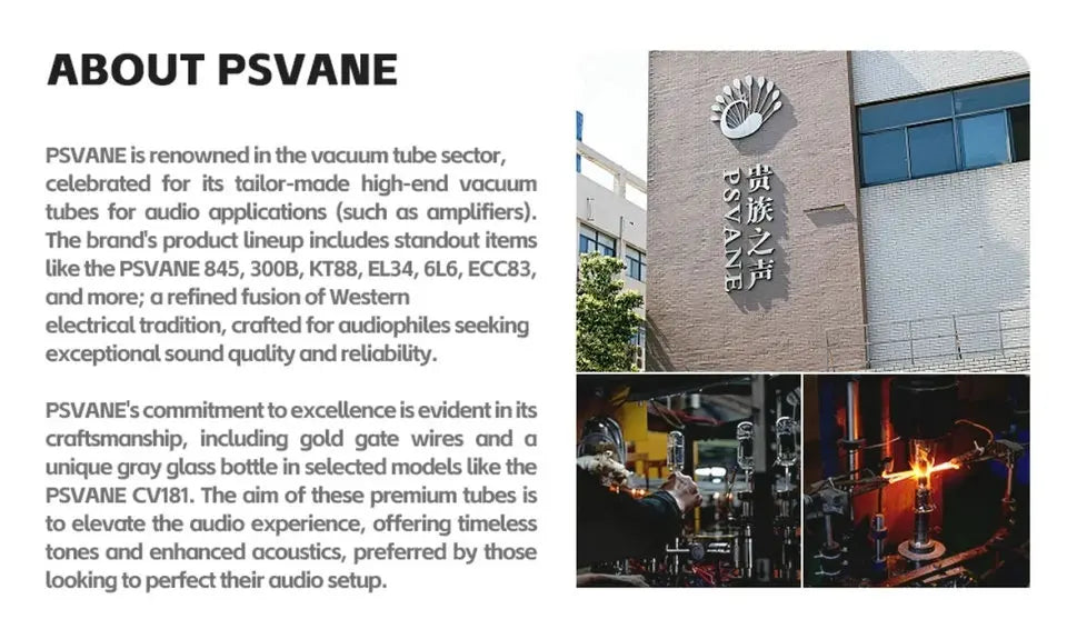 PSVANE EL84 Vacuum Tube Replace 6P14 6BQ5 for Tube Amp Headphone Amp Guitar Speaker Hifi Upgrade Tube Amplifier