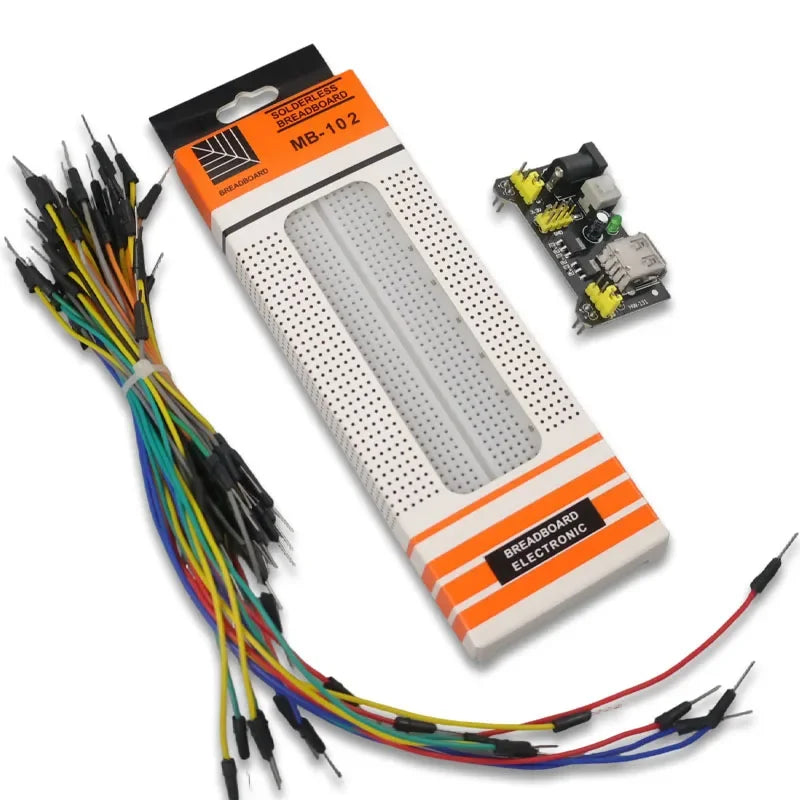 4/3/2PCS MB-102 Breadboard 400 830 Points Solderless PCB Bread Board Jumper Wire Cable Prototype Board DIY for Arduino Kit