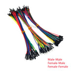 50-300pcs Breadboard Dupont Cable For Arduino Line 2.54mm Male Female Dupont 10cm 20cm 30cm Jumper Wire  DIY 1P Connector
