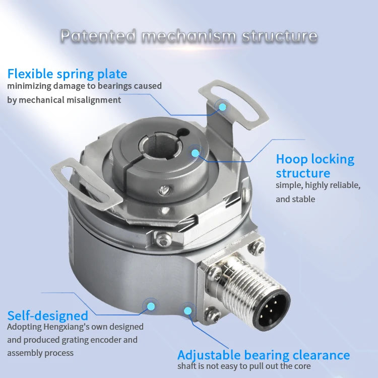 BiSS C Single-turn 24 Bit Absolute Encoder KM42 Hollow Shaft 6mm Cheap Absolute Rotary Encoder Servo Motor Encoder