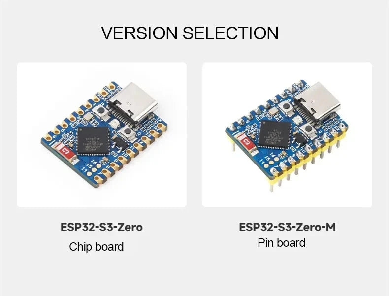 Zero Mini Dev Board for ESP32-S3, WiFi BT 3.3V/5V Compatible Module, Wireless MCU for Arduino Projects & DIY
