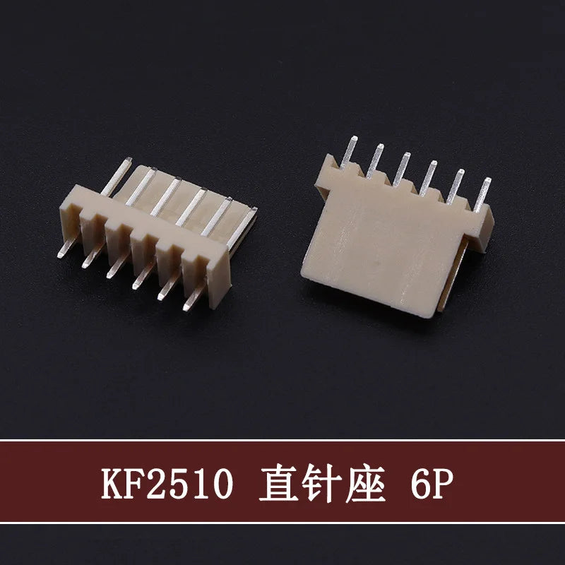 50Pcs KF-2510 2.54mm Pitch Male Plug 2P/3P/4P/5P/6/7/8/9/10/11/12p Pin Header PCB Connector Straight Pin Header KF2510 Connector