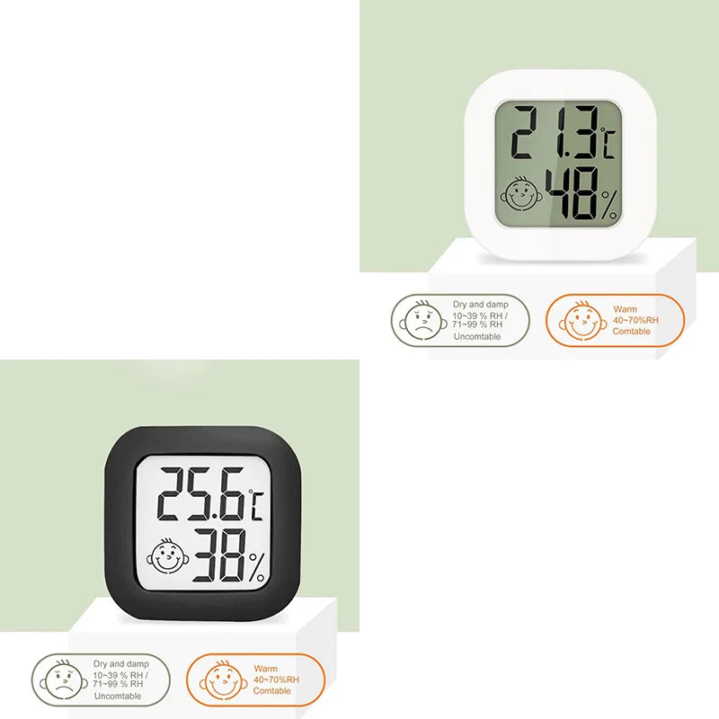 1/2pc LCD Digital Thermometer Hygrometer Indoor Room Electronic Temperature Humidity Meter Sensor Gauge Weather Station For Home