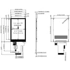 3.5 Inch TFT LCD Display Module 320*480 40Pin ST7796U ILI9488 SPI Interface GT911 with Resistive 8Pin Capacitive Touch Screen
