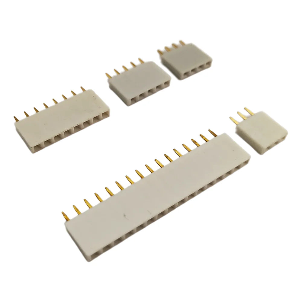 10PCS 2.54mm Pitch Single Row Female PCB Board Pin Header Connector Strip Pinheader 1x40pin Colourful Socket 2/3/4/6/8/10/16/40p