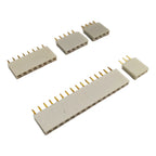 10PCS Colourful Single Row Female 2.54MM Spacing Pin Socket Female Header Connector 2P 3P 4P 5P 6P 8P 10P 14P 16P 20P 40P