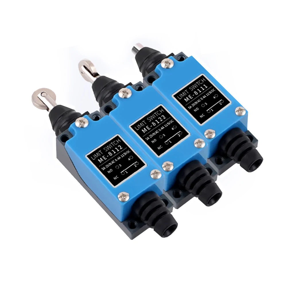 HLTNC 10PCS ME8108 250V 5A Momentary Roller Arm Type AC Mini Micro Limit Switch With 1NO 1NC For CNC Milling Laser Plasma Router