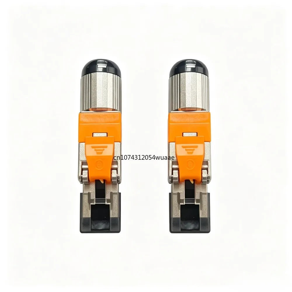 2/6/10Pcs RJ45 CAT6A Cat7 CAT8 Connectors Tool-Free Zinc Alloy Shielded 10G Ethernet Termination Plugs for 23AWG SFTP Cables