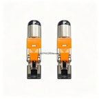 2/6/10Pcs RJ45 CAT6A Cat7 CAT8 Connectors Tool-Free Zinc Alloy Shielded 10G Ethernet Termination Plugs for 23AWG SFTP Cables