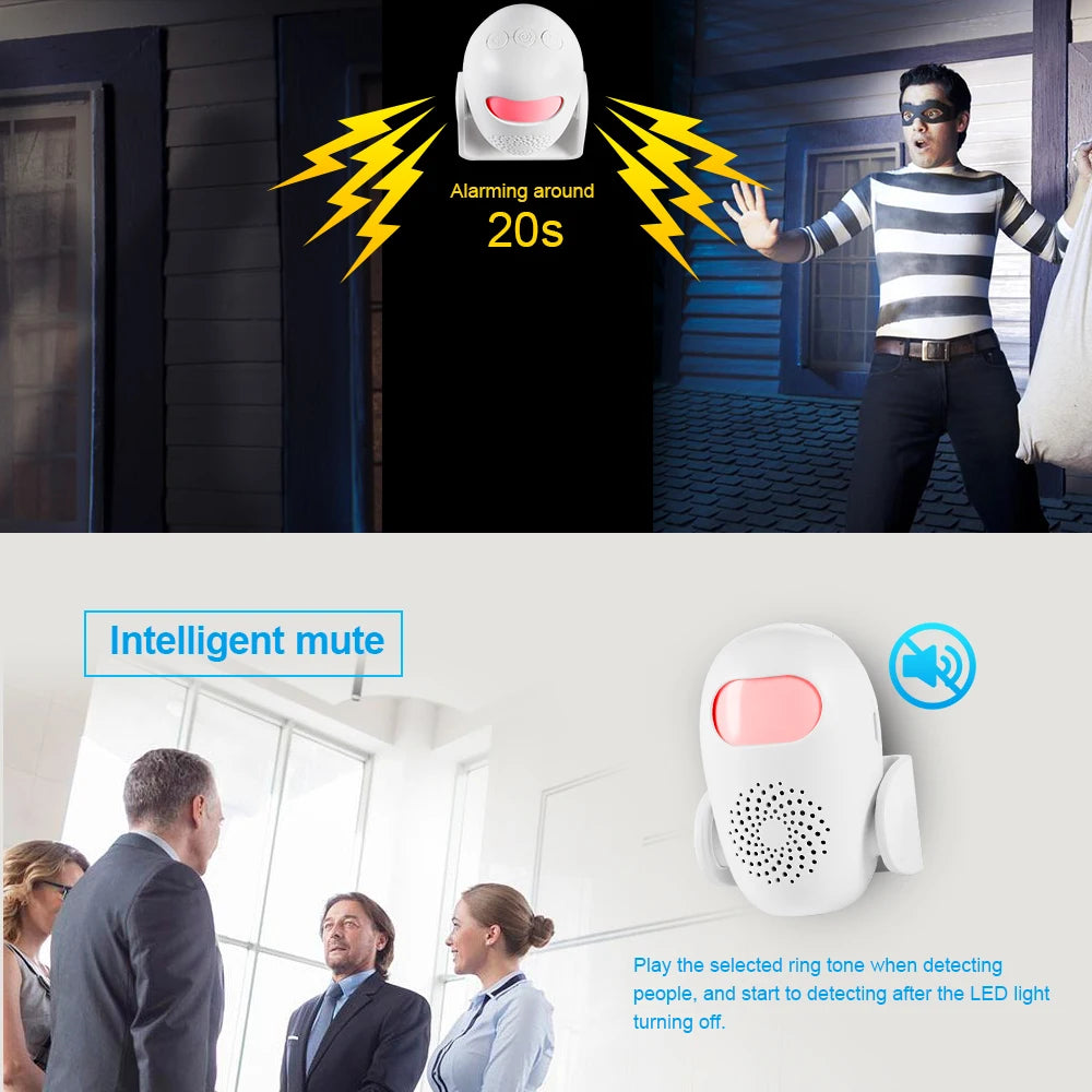 KERUI Motion Detector Alarm PIR Infrared Anti-Theft Burglar Welcome Chime Doorbell For Garage Shop Home Security Smart M120