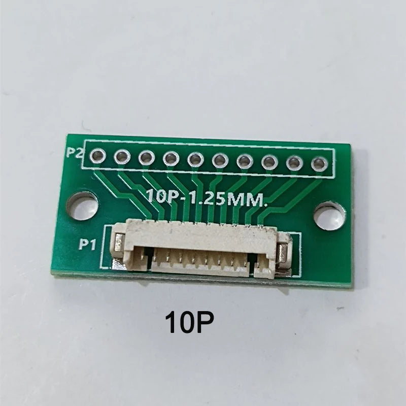 1/2/5pcs 1.25MM Pitch 4/6/8/10/12 FPC/FFC Adapter Connector 1.25 to 2.54 Circuit Board Horizontal Terminal Socket Test Board