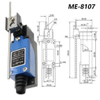 Waterproof CNC Momentary Limit Switch ME 8108 8111 8122 9101 5A/220V Rotary Roller Lever Sealed Industrial Machine Limit Switch