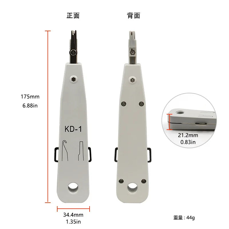Multifunctional Wire Stripping Strippe RJ11 RJ45 LAN Telecom Phone Cable Punch Down Network Tool Kit Crimping Punch Tool Kd-1