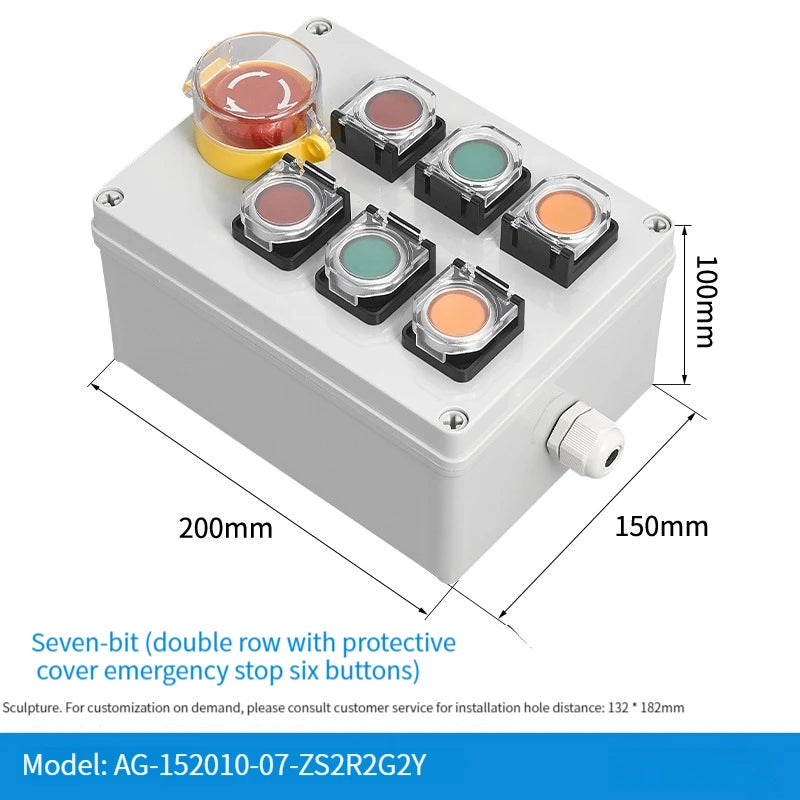 NEW high-quality Switch with arrow button control box self start button water tank electrical industrial emergency stop switch