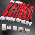 10Sets XHD2.54mm Single Female Housing 20cm Wire Connector Dual 2x2-8P Replace HRS DF1B with Straight/Right Angle Male Pin Wafer