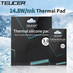TUECER GPU CPU Thermal Pad Heatsink Cooling Conductive Silicone Pad 80x40/100x100mm High Quality Thermal Pad thermal insulation