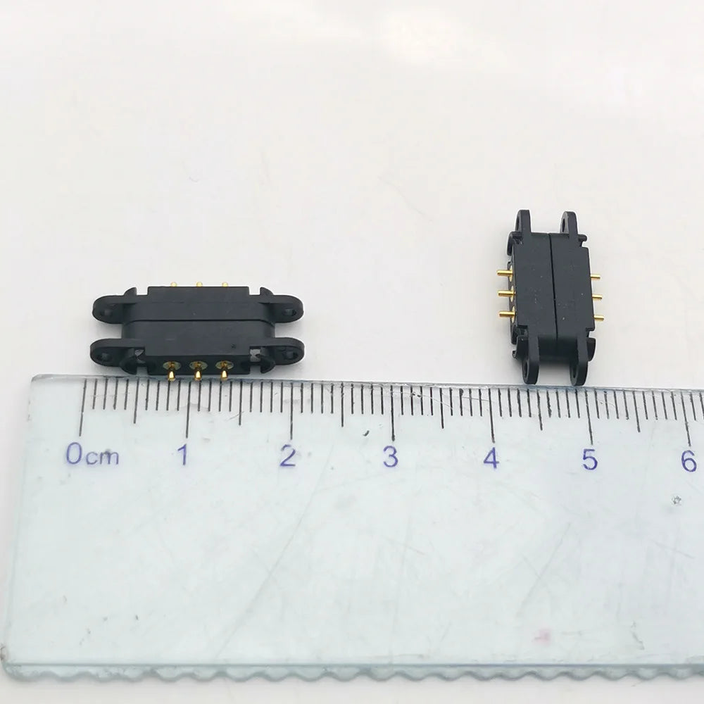 1-10pcs 2A DC Magnetic Pogo Pin Connector 2Pin 3Pin  Pogopin Male Female Spring Loaded DC Power Socket 2P 3P