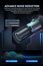 MAONO PD200X XLR/USB Dynamic Microphone for PC RGB Gaming Streaming Microphone with MAONO Link Software Mute Gain Knob Volume Control and Headphone Jack for Streaming Podcasting Recording Gaming Video