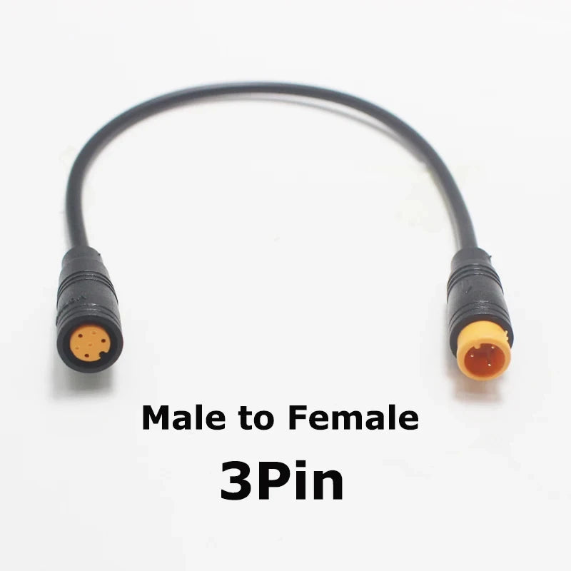 1Pcs 200mm M8 Electric Bicycle Butt Joint 4P Line 2P Waterproof 3P for Ebike Display Female Male Optional Connector 5P 6P