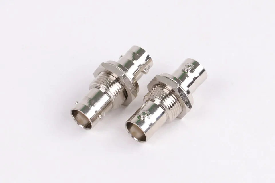 10pcs/lot Dual BNC Jack Socket Screw Panel Mount BNC Female to BNC Female Panel Chassis Adapter Coaxial Connector