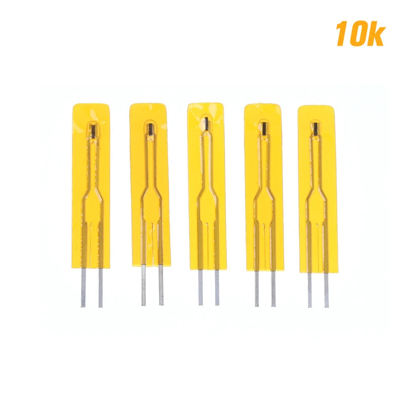 5pcs NTC Thin Film Thermistor 2.5cm 3380 10K 50K 100K MF5B SMD 1%, Temperature Sensor For Electronics