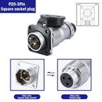 PLS20 Aviation Connector 2/3/4/5/6/7/8/9/10/12Pin Air Carrier Male Female Plug Connector WS20 TP20