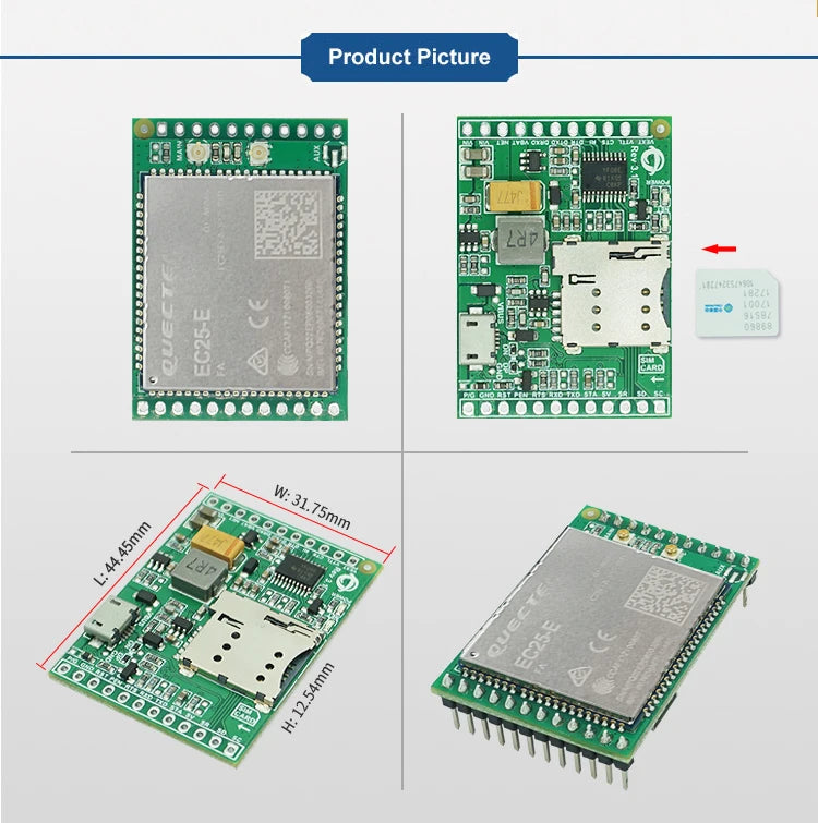 Quectel EC25-EFA Module EC25EFA 4G Development Core Board LTE CAT4 GNSS with GPS Global Band Graphics Card Processor Compatible