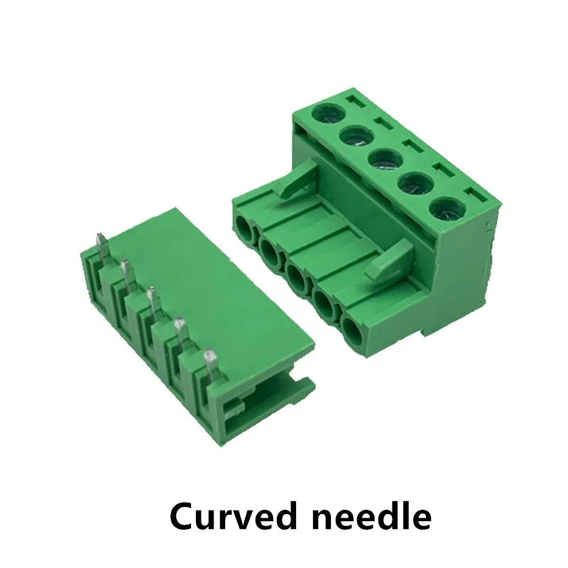 10Sets Pitch 5.08mm Terminal Block Connector 2EDG 5.08mm 2-20 Pin Pcb Screw Connector Terminal Block KF2EDG Socket PCB Screw