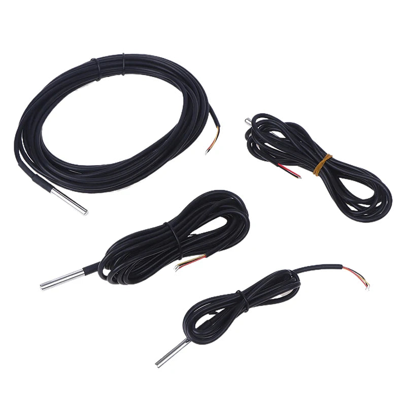 High Quality DS18B20 Waterproof Thread Temperature Probe Temperature Sensor 100cm-500cm