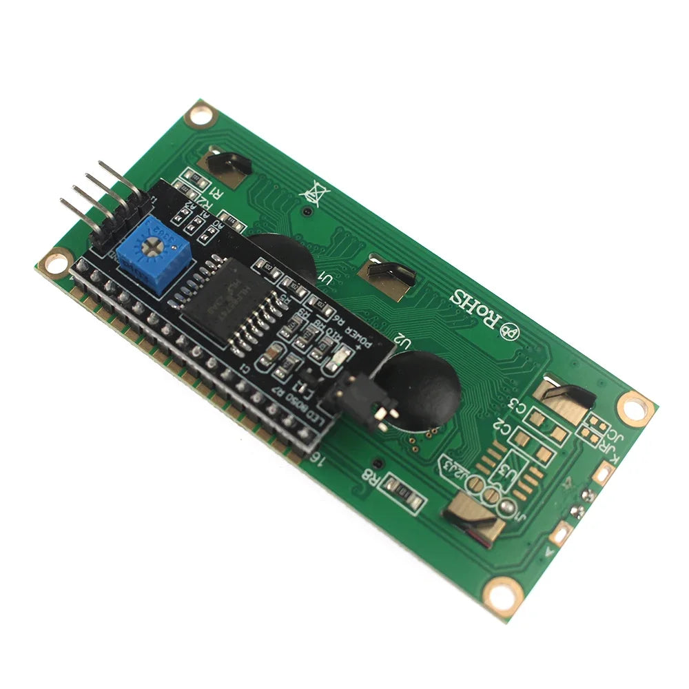 LCD1602 1602A LCD Module Level Conversion Module Yellow Green Screen 16x2 LCD Display IIC/I2C Interface 5V for Arduino