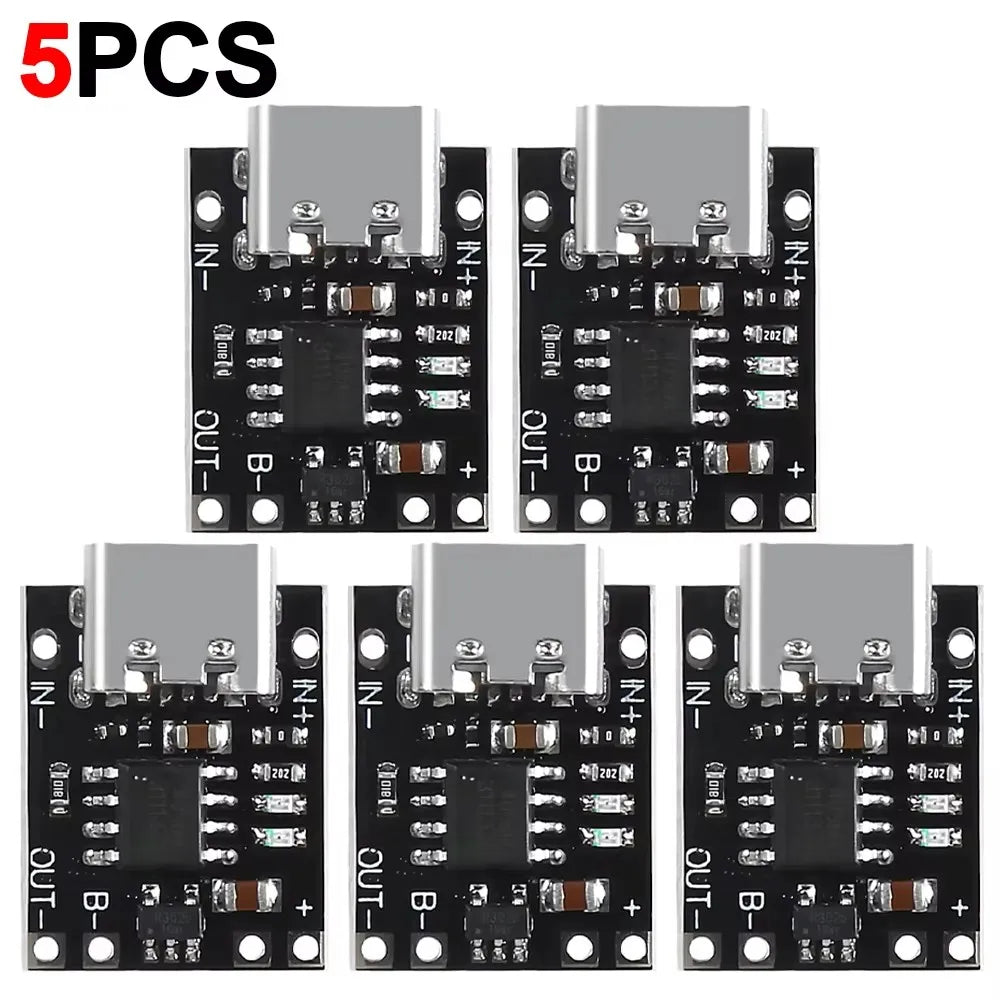1-20Pcs TP4056 3.7V Lithium Battery Charging Discharging Board With Protection Type-C USB Type C Li-ion Battery Charging Board