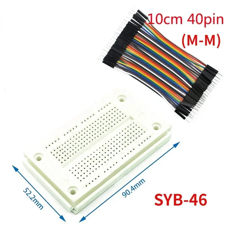 MB102 Breadboard Jumper Wire 400 Points PCB Bread Board Dupont Line Kit Male To Male/Female To Female/Male To Female 10/15/20cm