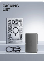 MOVESPEED S05Pro Magnetic Power Bank 5000mAh Wireless External Battery with Stand for MagSafe Powerbank for iPhone 16 15 Samsung