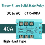 CNTD 3‑Phase Solid State Relay CTRE‑DA Series DC Control AC 10‑120A Industrial SSR Module 4‑32VDC Input 40‑480VAC Output