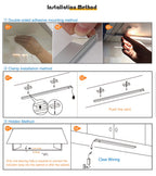 LED Light Under Cabinet Lights For Kitchen Hand Sweep Switch PIR Motion Sensor Closet Wardrobe Lamp 30/40/50cm Led Night Light