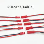 10Pair 22AWG JST 2Pin Connector Cable Pitch 2.54mm JST Male Female Jack Soft Silicone DIY RC Battery Wire Connectors 10/15/20CM