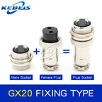 1set GX20 aviation plug and socket connector GX20-2/3/4/5/6/7/8/9/10/12 core connector connector 20mm