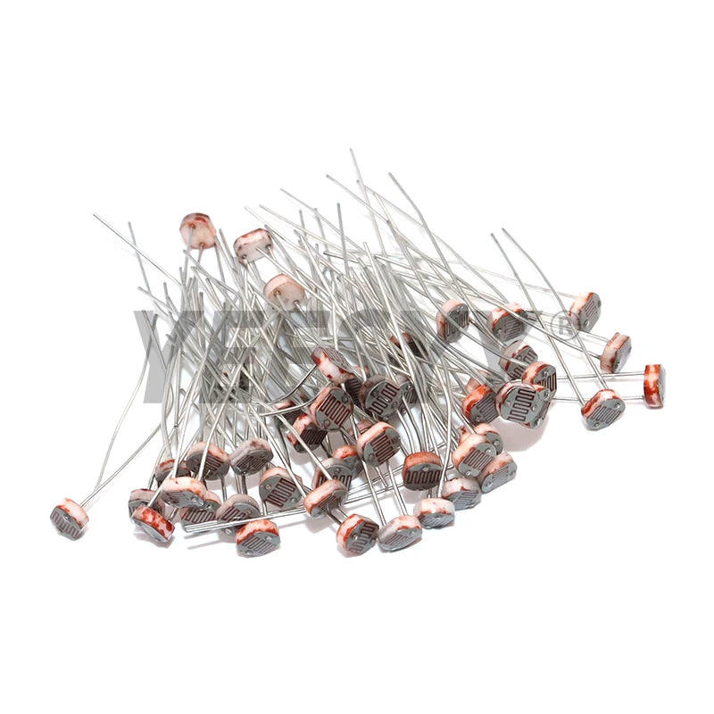 50PCS/lot LDR Photo Light Sensitive Resistor Photoelectric Photoresistor 5528 GL5528 5537 5506 5516 5539 5549 For Arduino