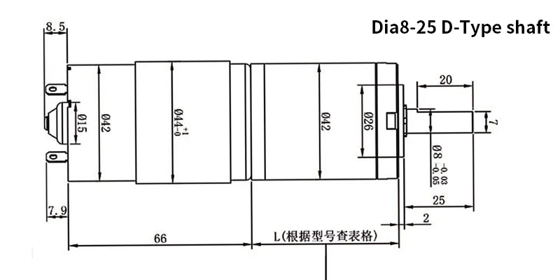 42GP‑775 DC Brushed Planetary Gear Motor 12V 24V 42mm All Metal Gearbox High Torque Reversible Low RPM Reduction Motor for Robot