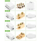 High Power 60A/80A/100A 400V/1000V 1.0-16mm2 No disconnection Wire Connector Cable Splicing Wiring Terminal Block Junction Box