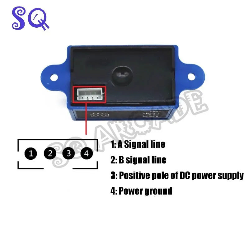 Mini 7 Digit LCD Counter 2 Display rows  DC 5V-18V 10 counts per second PCB Material Electronic Totalizer With LED blue