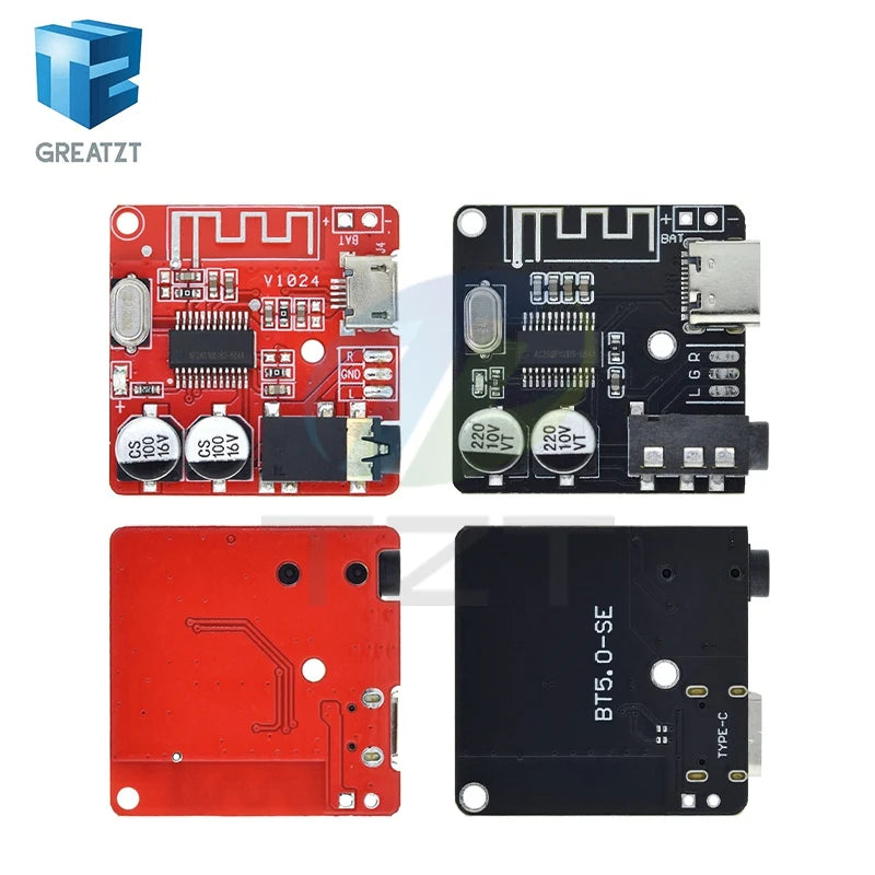 1/5PCS GREATZT DIY Bluetooth Audio Receiver Board Bluetooth 5.0 MP3 Car Audio Board Stereo Music Module 3.7-5V