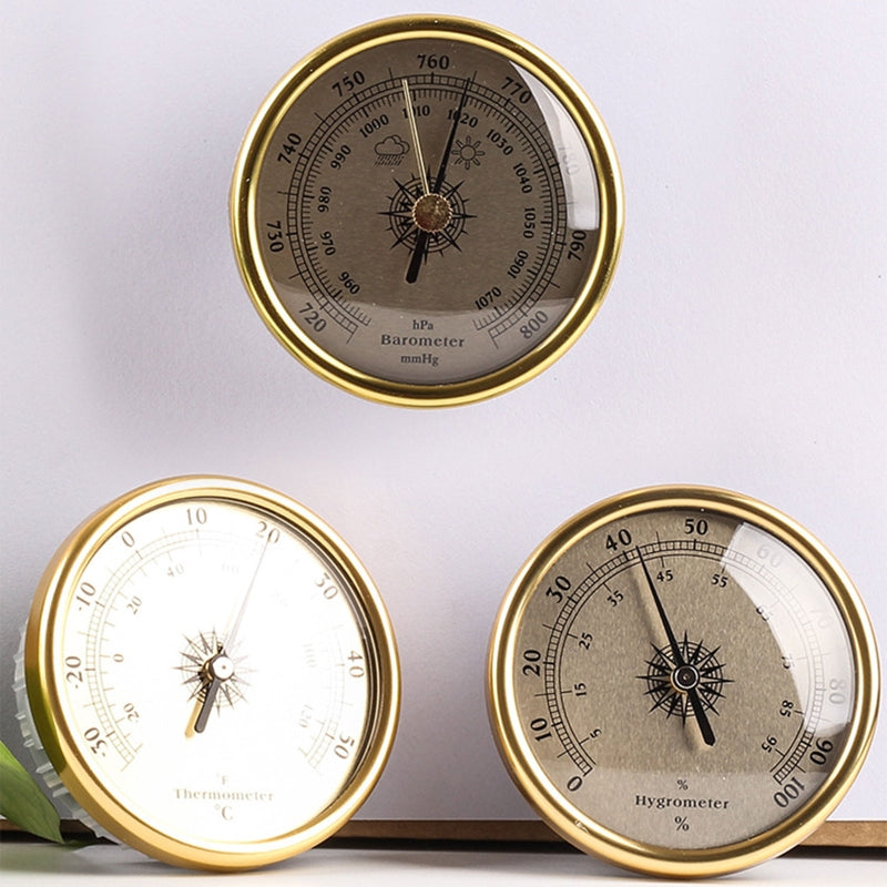 2025 New 72mm Barometer Temperature and Humidity Gauge Monitor Indoor Thermometer with Humidity for Home Wall Room Incubator