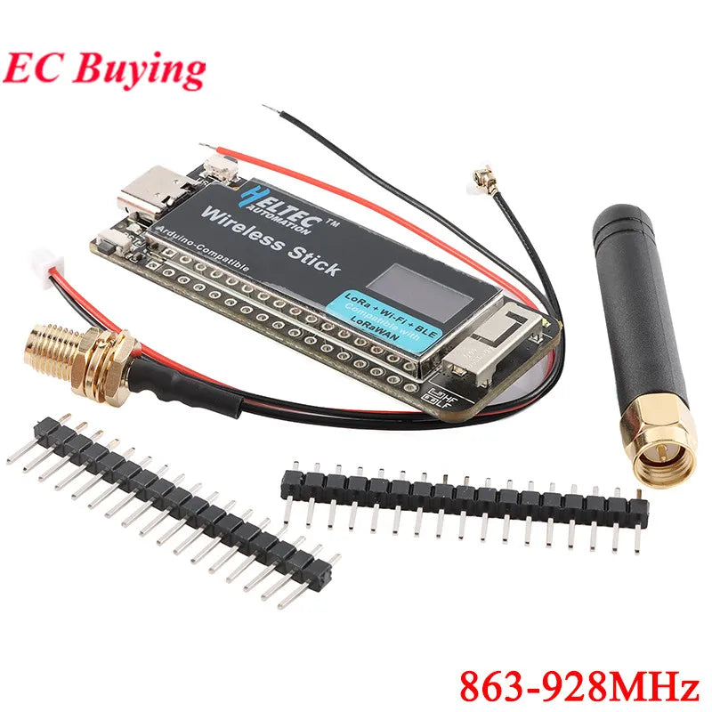 ESP32 Wireless Stick SX1262 LoRa WIFI BLE Development Board LoRAWAN 433-510MHz/863-928MHz Meshtastic Mesh Network For Arduino
