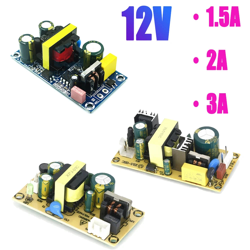 1PCS AC 220v to 12V Power Supply Module Precision Buck AC-DC Converter Power Adapter 1.5A 2A 3A Step Down Transformer Module