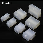 10pc 5559 Receptacle Mini-Fit MX4.2 Dual Row Female Plug Housing Automotive Connector 2x1-2x12P PC Graphic Card PCI-E ATX Power