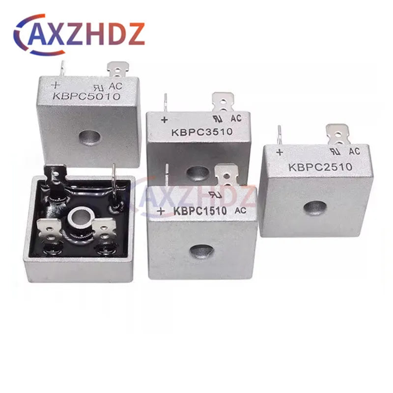 5PCS KBPC1510 KBPC2510 KBPC3510 KBPC5010 15A 25A 35A 50A 1000V 1KV Silicon Square Bridge Rectifier DIP 4Pin